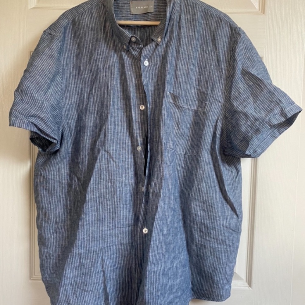Everlane Men’s XXL 100% Cotton Short Sleeve Button Up